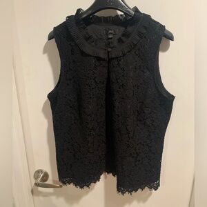 J.Crew sleeveless lace top size L